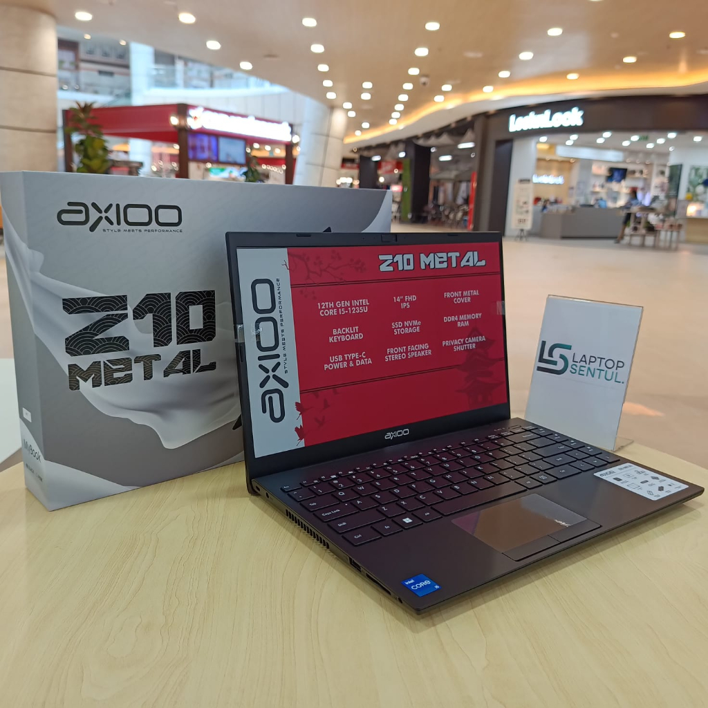 Laptop Axioo Mybook Z10 Metal Intel Core i5 1235U 8GB 256GB FHD IPS Windows 11 Professional Original