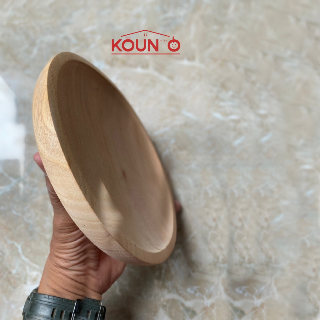 Ulekan Kayu Cobek Kayu Mahony Premium Alat Tumbukan Bahan Makanan