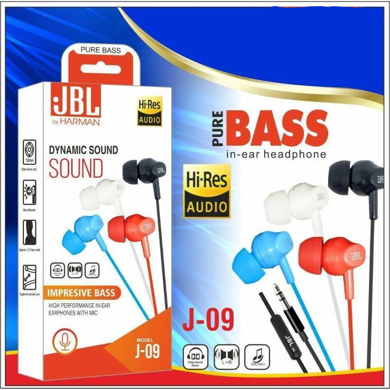 (ba) HF HEADSET JBL J-09 SUPER BASS