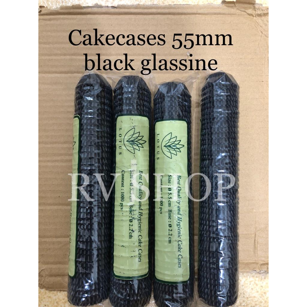 

Cakecases hitam 55cm / Kertas Nastar/ kertas boly kukus 55 cm