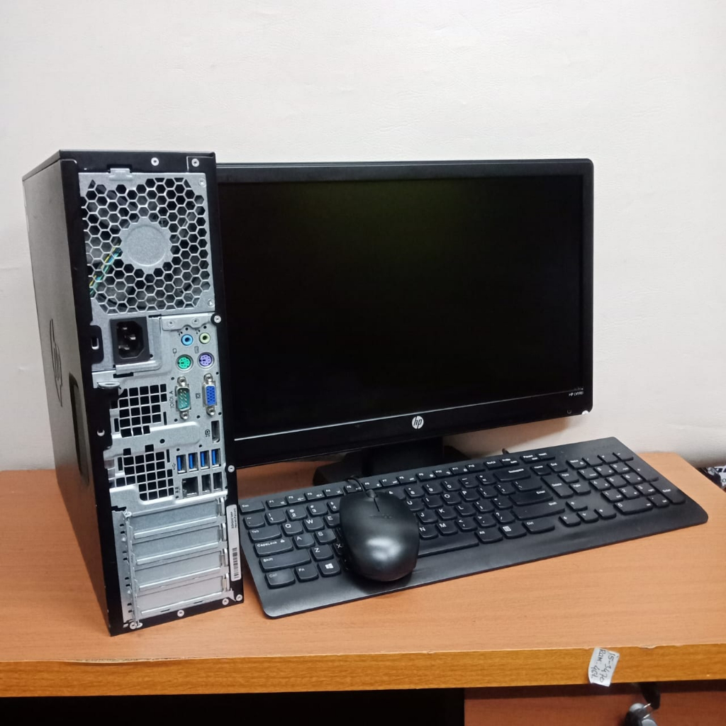 paket komputer fullset/ HP 8200 sff-core i5 gen2/4gb/500gb/wins 10 oriiginal siap pakei