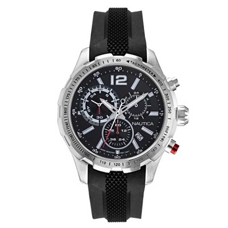 JAM TANGAN PRIA NAUTICA NAP30LE02 ANALOG ORIGINAL TALI RUBBER