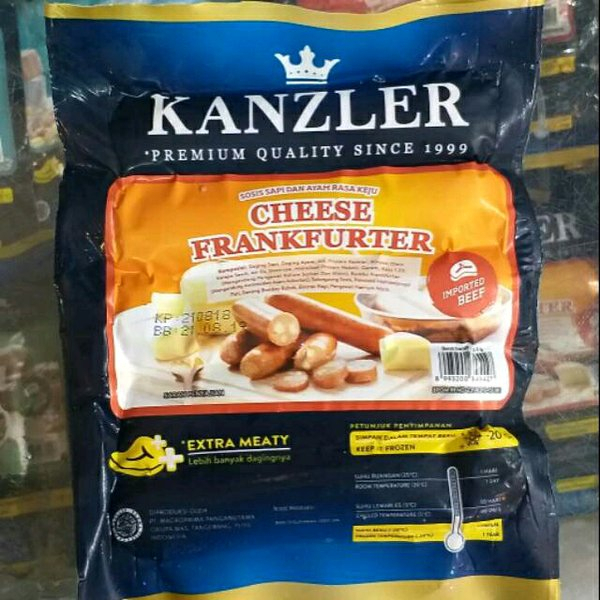 

KANZLER CHESEE FRANKFURTER / CHESEE BRATWURST / GERMAN BRATWURST 360 GRAM - Agen Frozen Murah