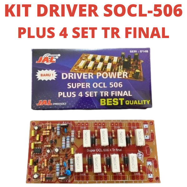 KIT DRIVER POWER SUPER OCL 506 PLUS UTK 4SET TR FINAL 500W AMPLI FIBER SOCL OCL506 SOCL506 SUPEROCL 
