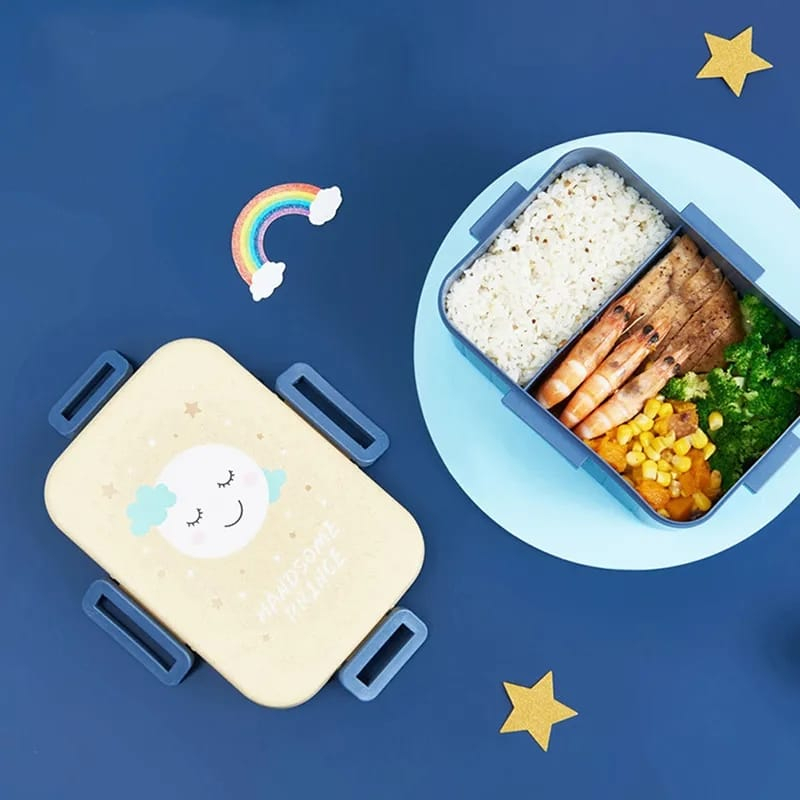 Kotak Bekal Makan Karakter 2 Sekat / Lunch Box 2 set/kotak makan karakter