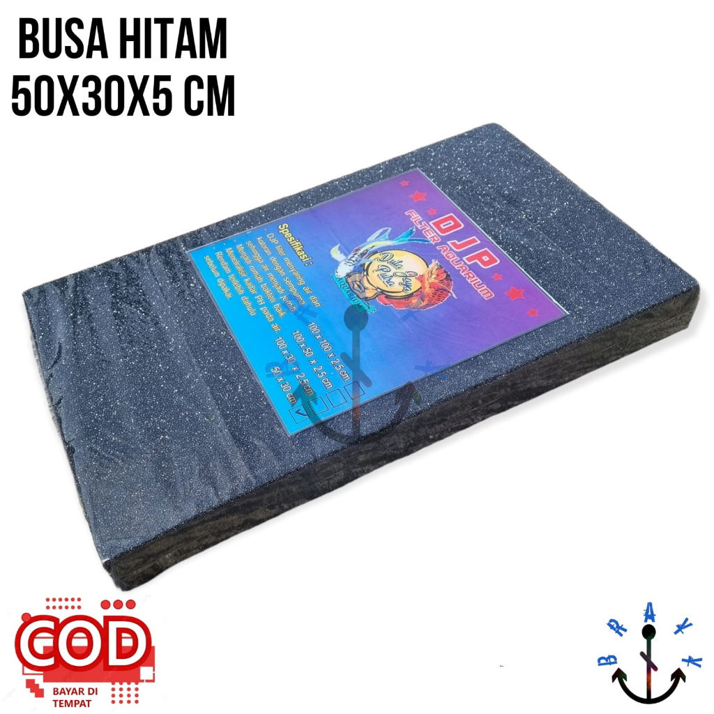 KAPAS BUSA BIO FOAM FILTER AQUARIUM AQUASCAPE UKURAN 50x30 CM Media Filter