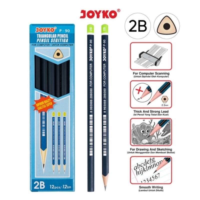 

Pencil Pensil Joyko P-90 2B 1 lusin