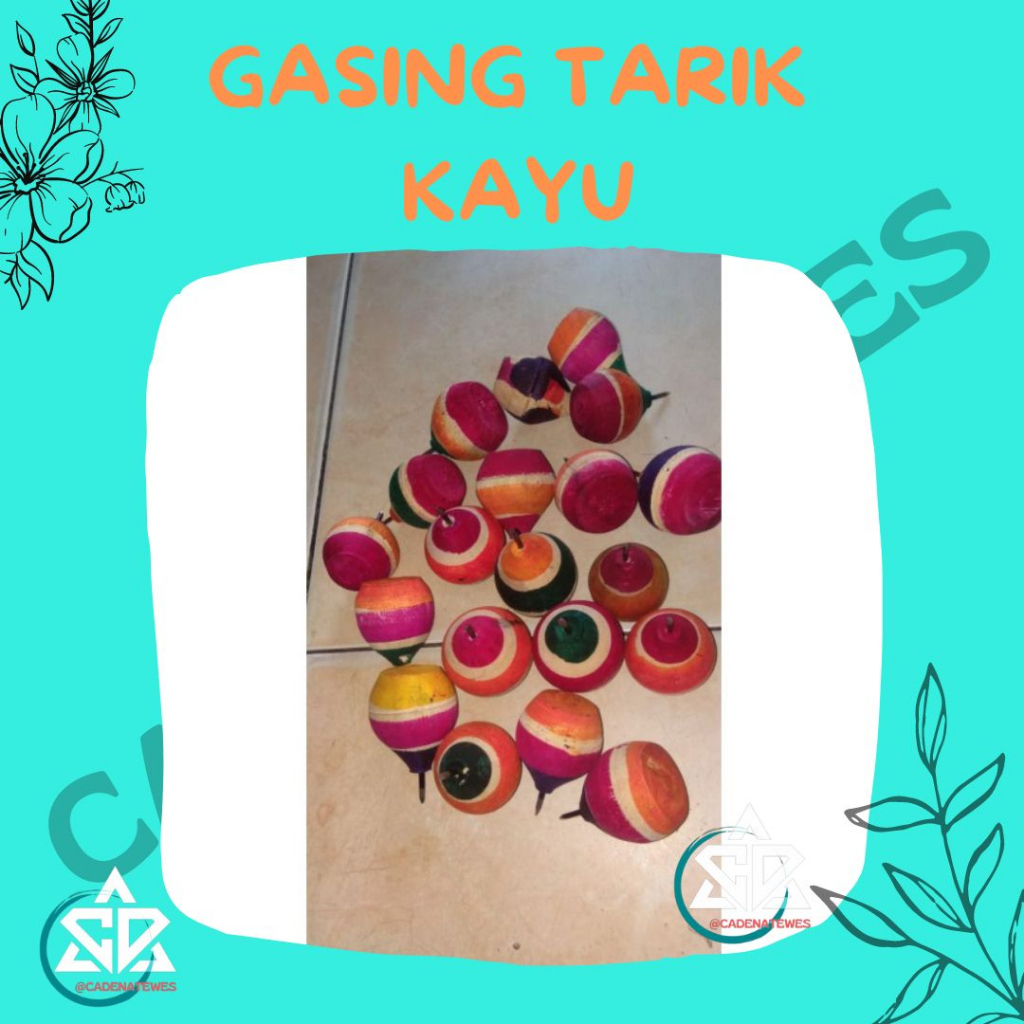 ✔ Mainan Tradisional Gasing Kayu Kekeyan Mini | Mainan Tradisional Gasing Kayu 1 pcs ya