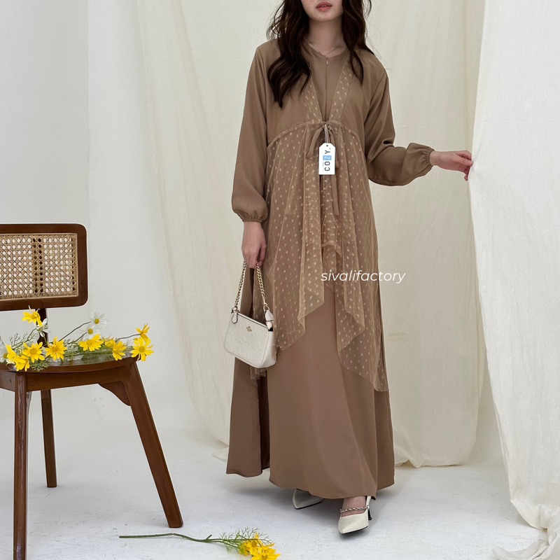 SIVALI Raelyn Dress | Dress Elegan Gamis Fashion Muslim Wanita Dress Acara