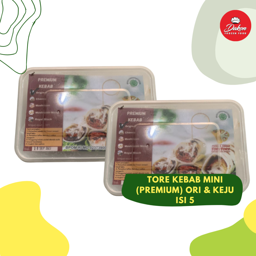 

Tore Kebab Mini (Premium) Ori & Keju Isi 5