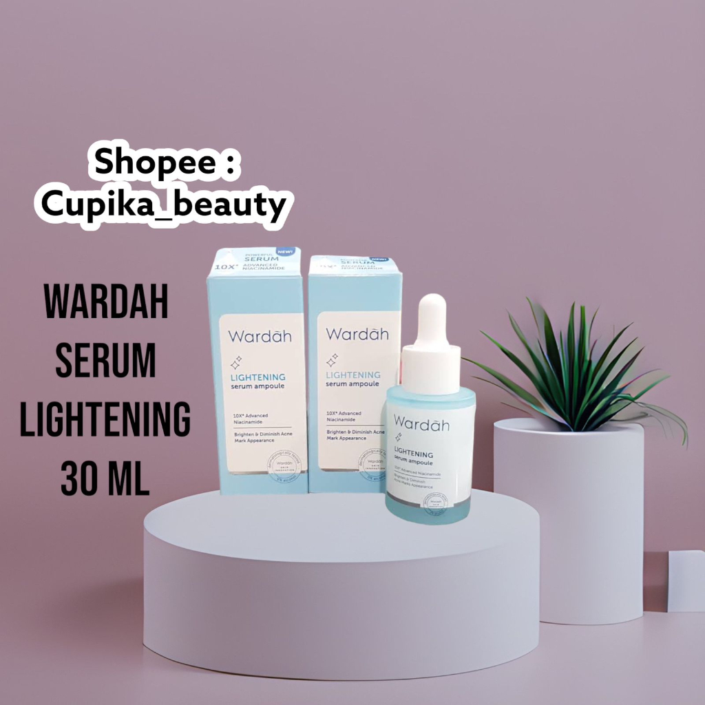 [aa,x] [ 30 ml ampole ] Wardah (kotak) Lightening Serum Ampoule 30ml Facial Serum Wajah (BIRU)