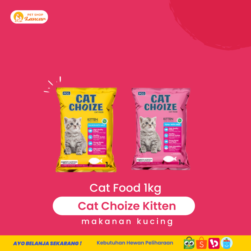 Cat Choize Kitten Cat Food Tuna Milk 1 kg / Makanan Anak Kucing 1kg