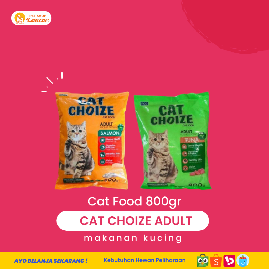 Cat Choize Cat Food Tuna &amp; Salmon 800gr / Makanan Kucing 800 gram