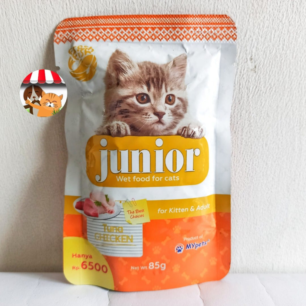 Junior Pouch 85gr Makanan Basah Kucing Dewasa dan Anak