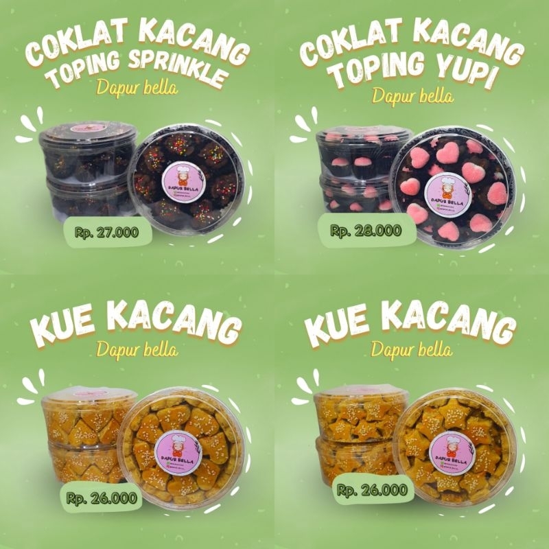 

COOKIES DAPUR BELLA | KUE KACANG | COKLAT KACANG | DLL