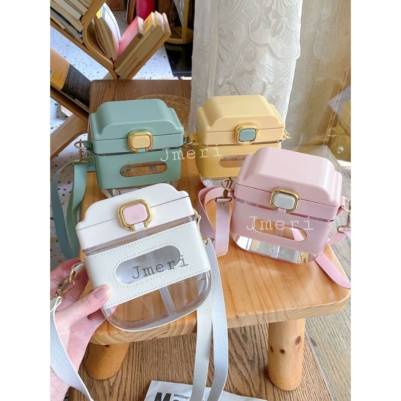 Botol Minum Bentuk Tas Anti Tumpah 700ml / Botol Minum aestetic / Botol Minum Korean Style / Botol M