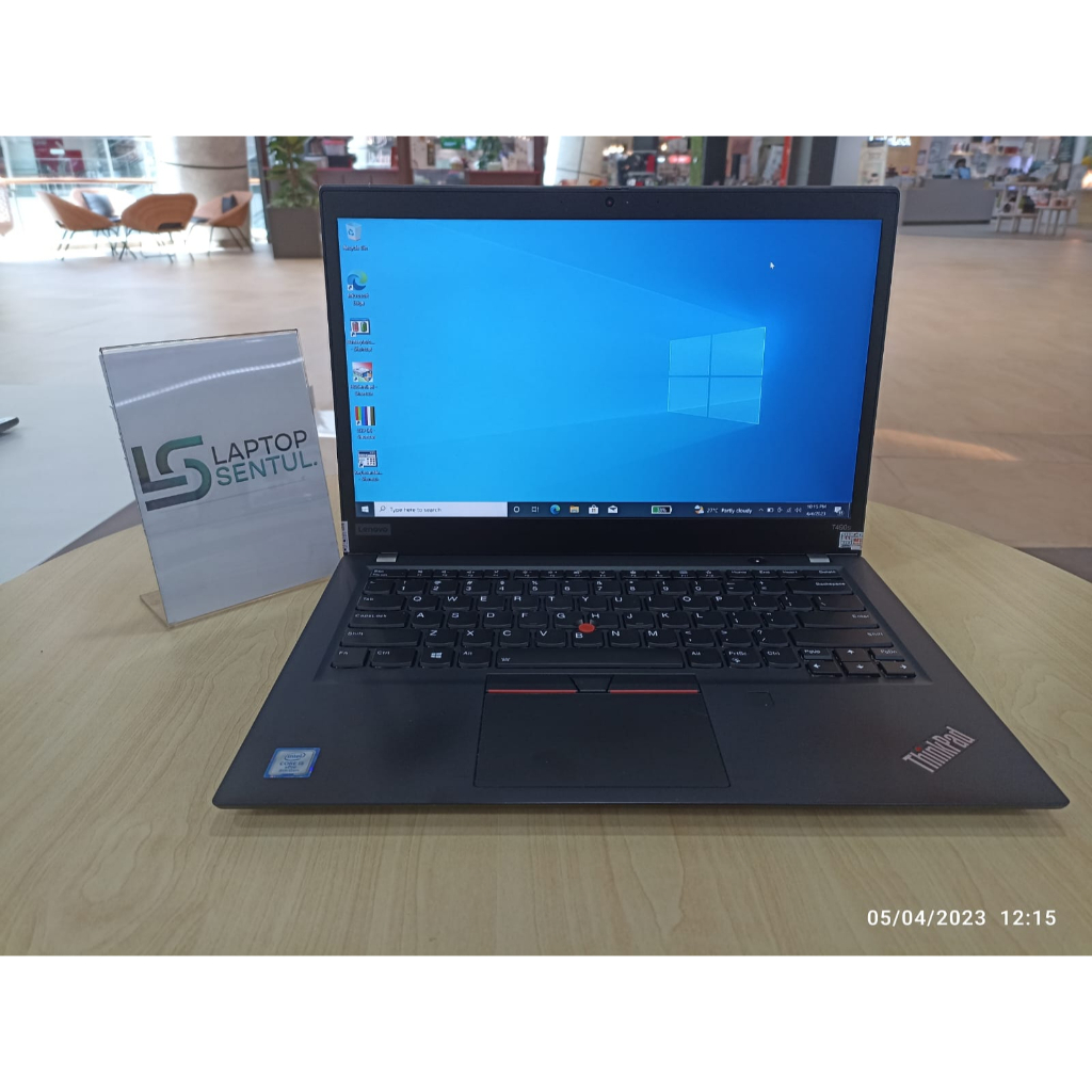 Laptop Murah Lenovo Thinkpad T490S Intel i5 8265U 8GB 512GB SSD FHD Windows 10 Pro Original