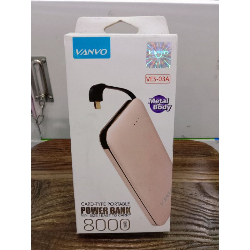 POWER BANKVANVO VES-03A 8000MAH METAL BODY ORIGINAL