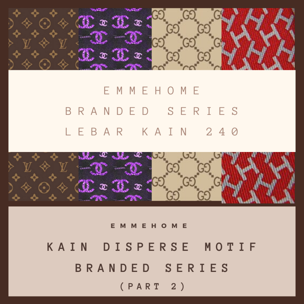 KAIN KATUN DISPERSE MIKROTEX MOTIF BRANDED (PART 2) / MICROTEX / POLYMICRO / KAIN SPREI MOTIF BRANDED 100 GSM