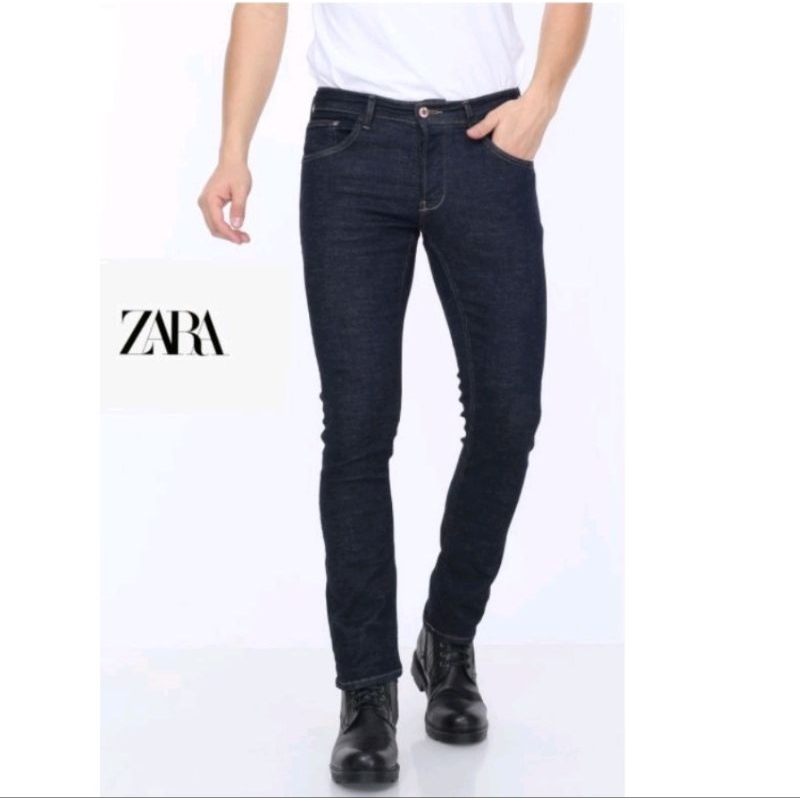 Celana jeans pria slim fit skinny zara