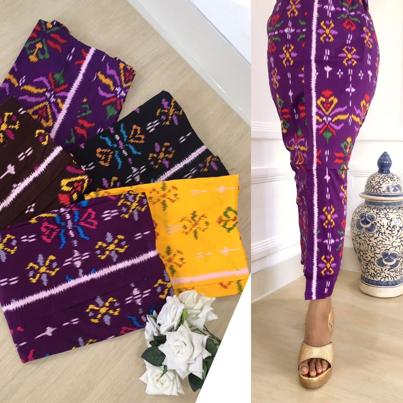 KAMEN KATUN STRAIT PREMIUM MOTIF ENDEK BY CREATIVE/ KAMEN JADI BALI BAGUS MURAH set selendang/ BISA 