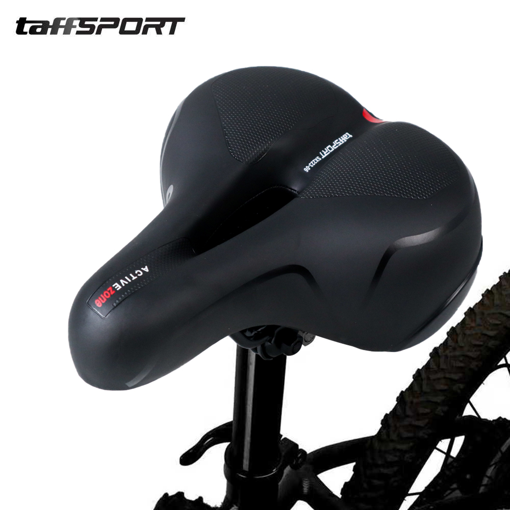 TaffSPORT Sadel Sepeda Mountain Bike Saddle Leather Spring - SX223-06