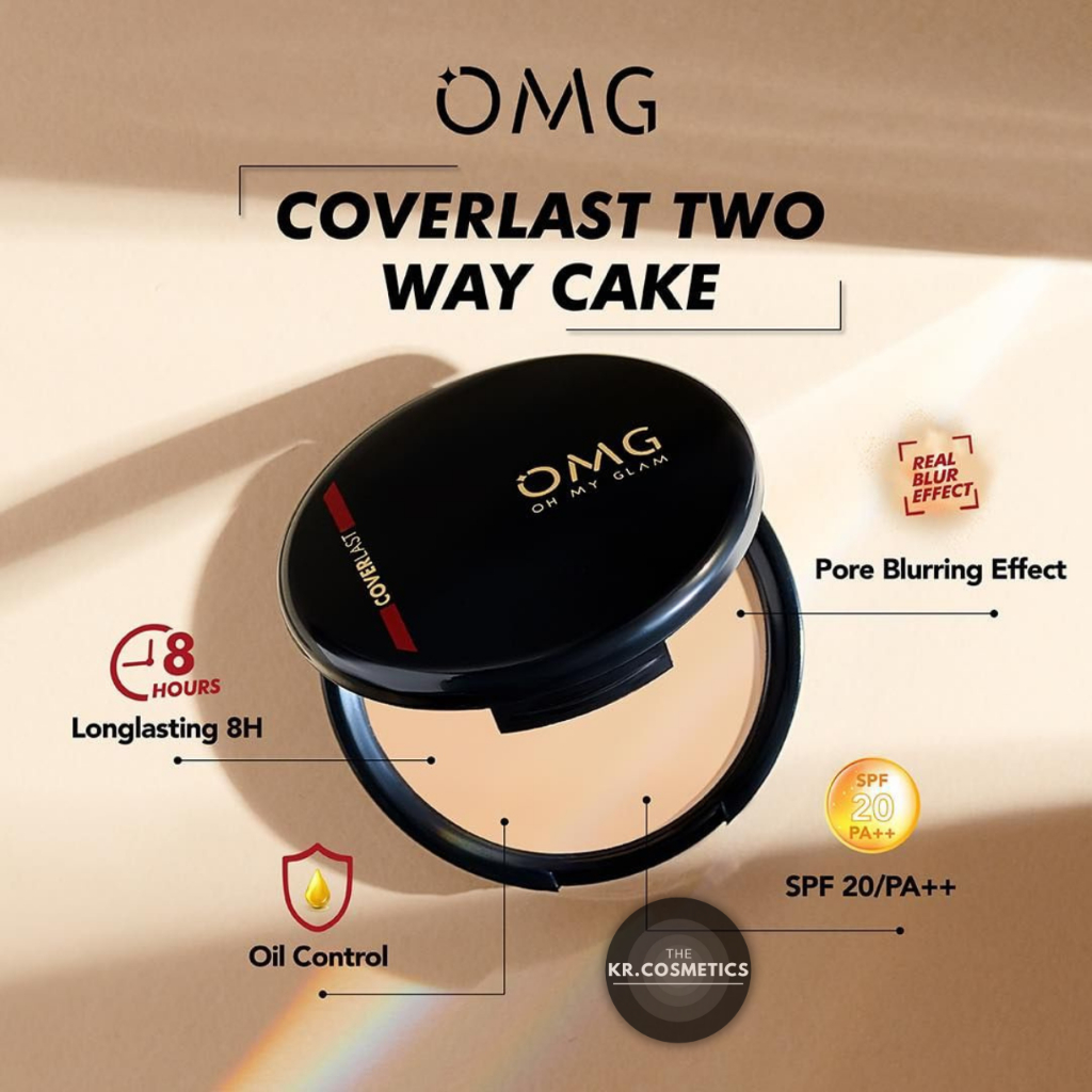 OMG Oh My Glam Coverlast two way cake twc bedak padat 12 gr