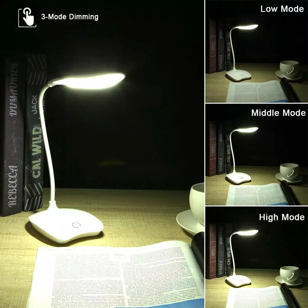 SUKSES-LED Usb Rechargeable Lampu Meja Belajar - Desk Lamp Reading Book Lamp YLE-01