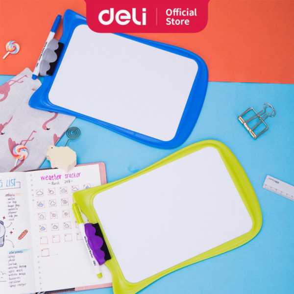 

Jual Deli White Board\Papan Tulis Anak Dengan 2 Sisi Dapat Ditulis E8703 Berkualitas