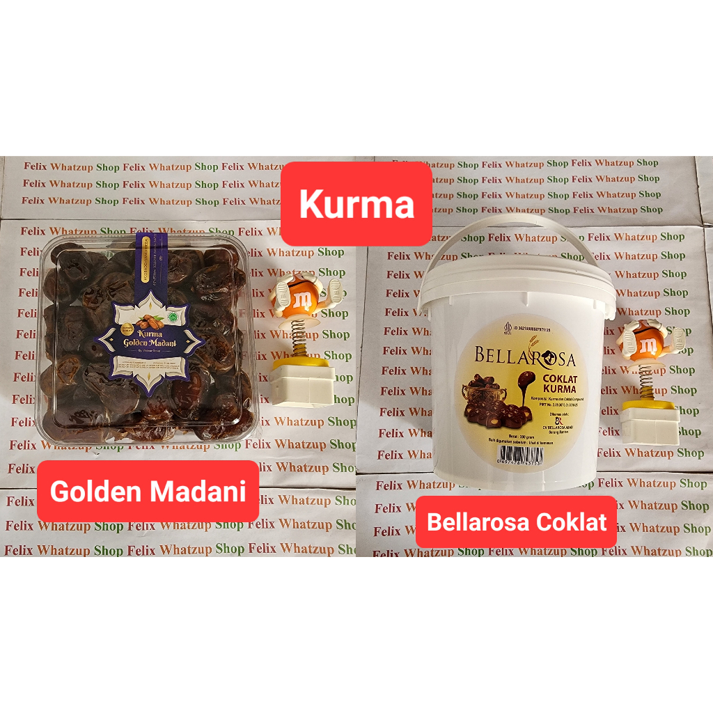 Kurma Golden Madani Coklat Bellarosa - Paket Kue Kering Lebaran 2023