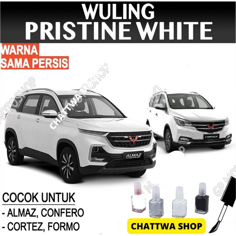 Cat Oles Wuling Pristine White Penghilang Baret Mobil Lecet Putih Solid Almaz Confero Cortez Formo
