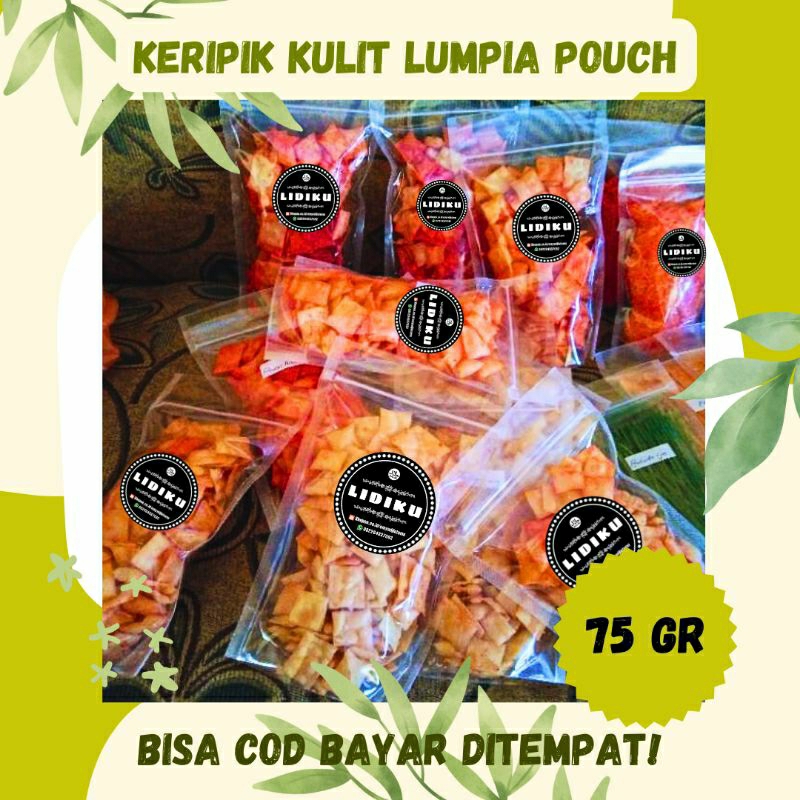 

[75gr] Keripik Kulit Lumpia Keripik Pangsit Kulpi Renyah Enak Gurih Murah Berbagai Macam Rasa