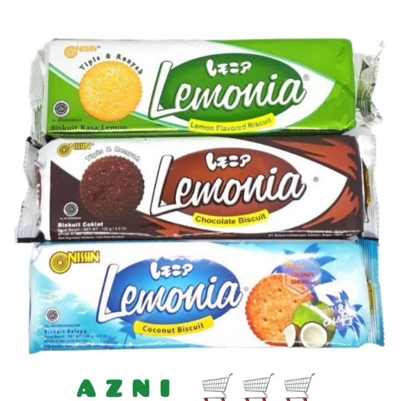 

Nissin Lemonia Cookies 130 gr - Lemon/ Coklat/ Kelapa