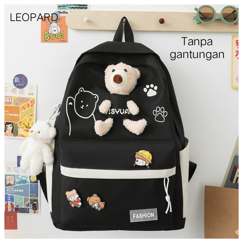 NIQABIS Tas Ransel Anak Sekolah SD SMP Polar Bear Boneka