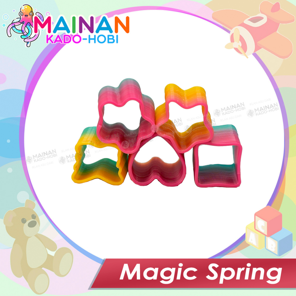 MAINAN MOTORIK SENSORIK ANAK MAGIC SPRING SLINKY KARAKTER