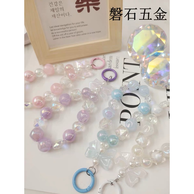 Foxy Pearl Bow Cantolan Gantungan HP Universal Airpods Phone Key Chain Lanyard Lucu