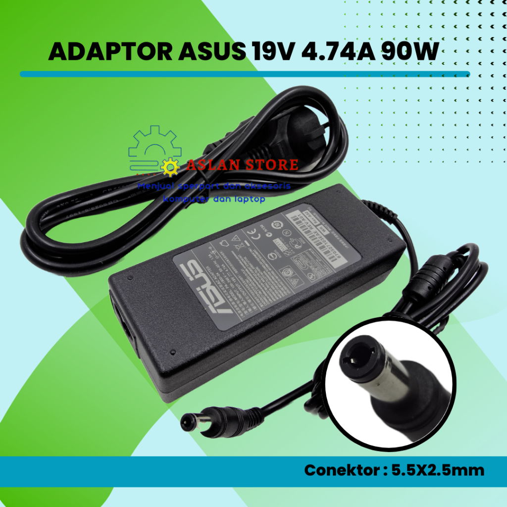 AC Power 19V 4.74A Adaptor Charger Laptop Asus  A52 A52F A53E A53S A53SV A53U F450CC AC Adapter Charger PA-1900-24 A53S A53U A55A A55VD