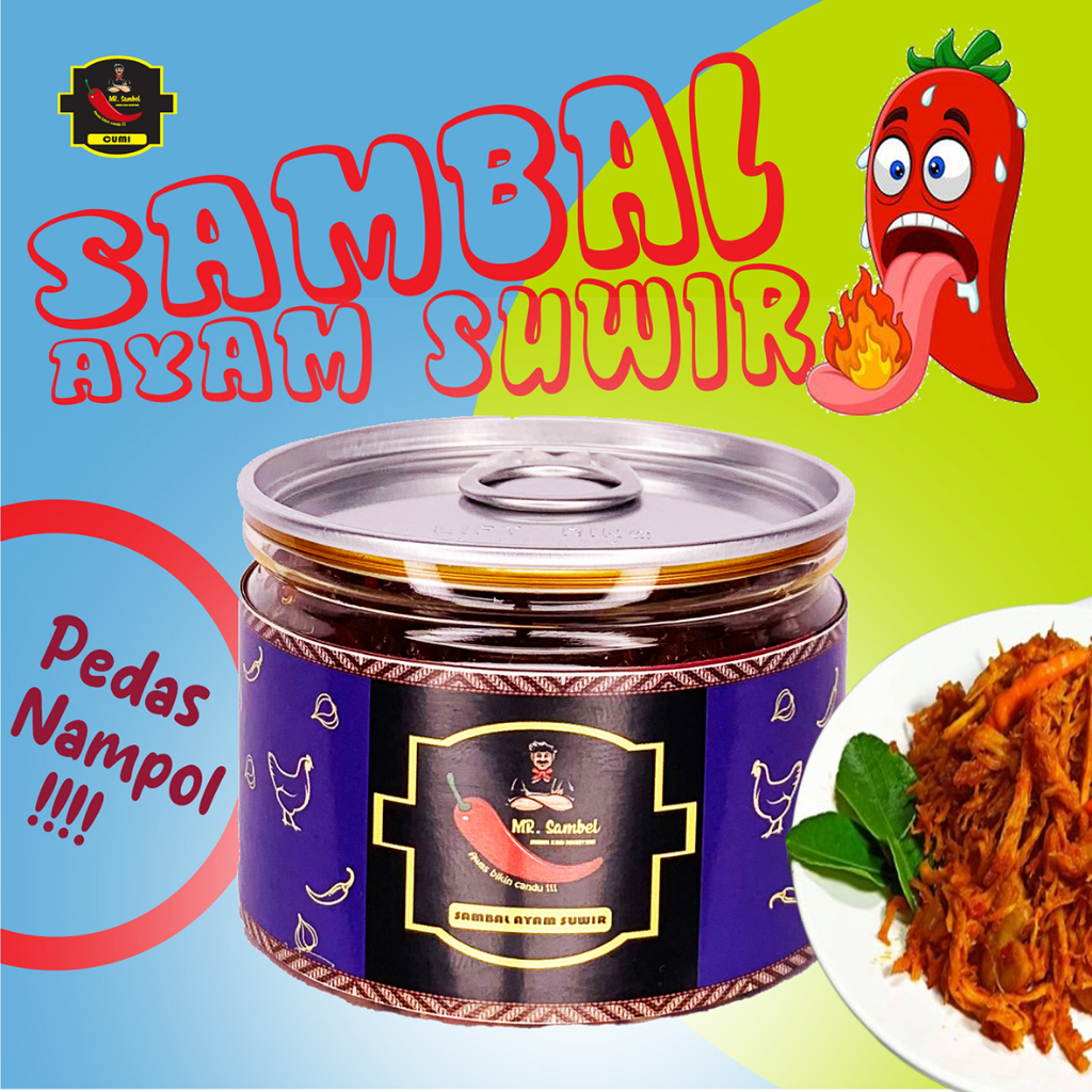 

MR. Sambel Sambal Ayam Suwir Sambal Rumahan Best Seller Bisa Bayar Ditempat