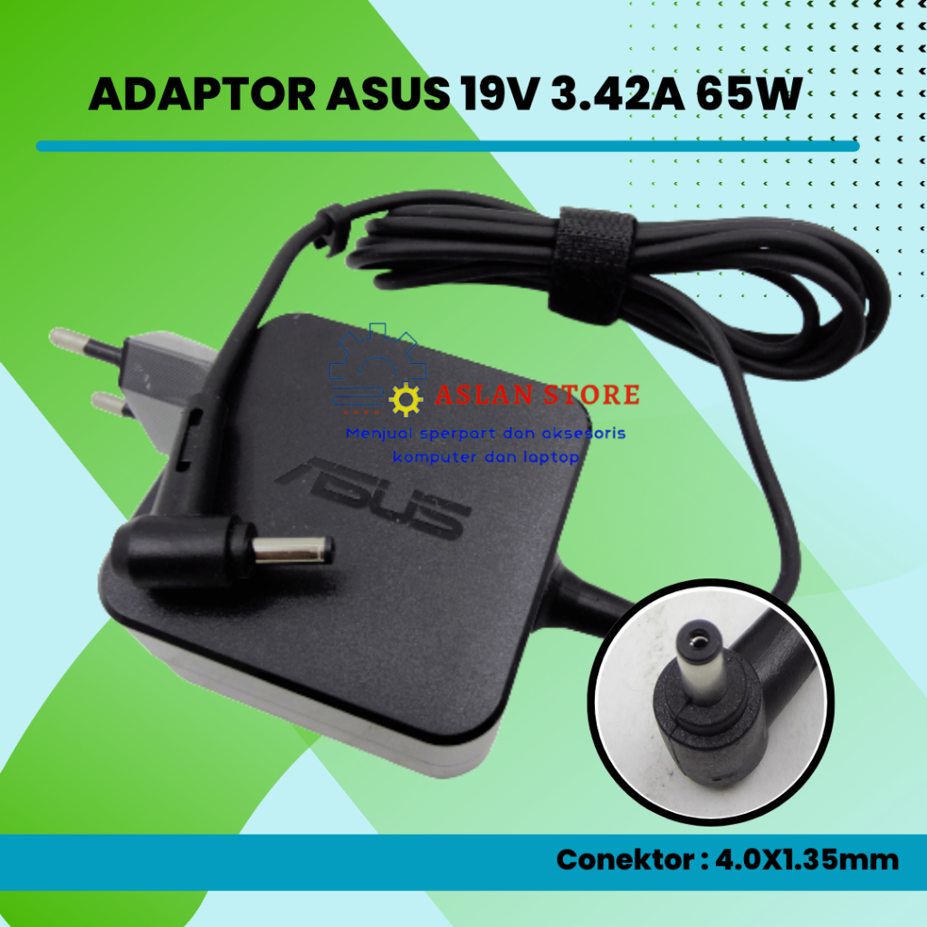 Adapter charger 65W 19V 3.42A Asus Vivobook Balik TP501UB TP501UQ ZenBook UX430U UX430UX A456 A456U A456UR X456U