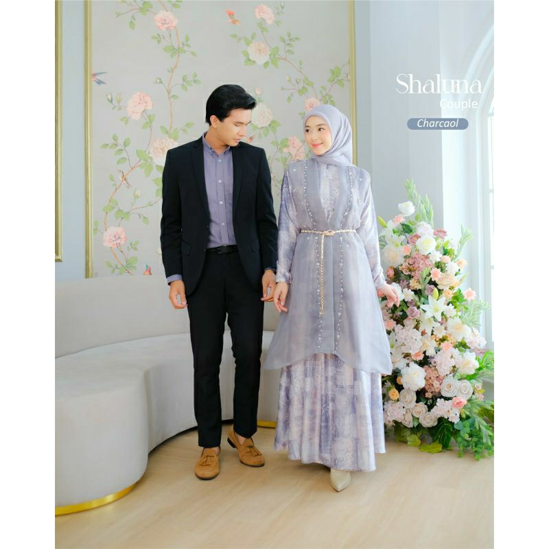 Shaluna Charcoal Couple Set by BBC Collections