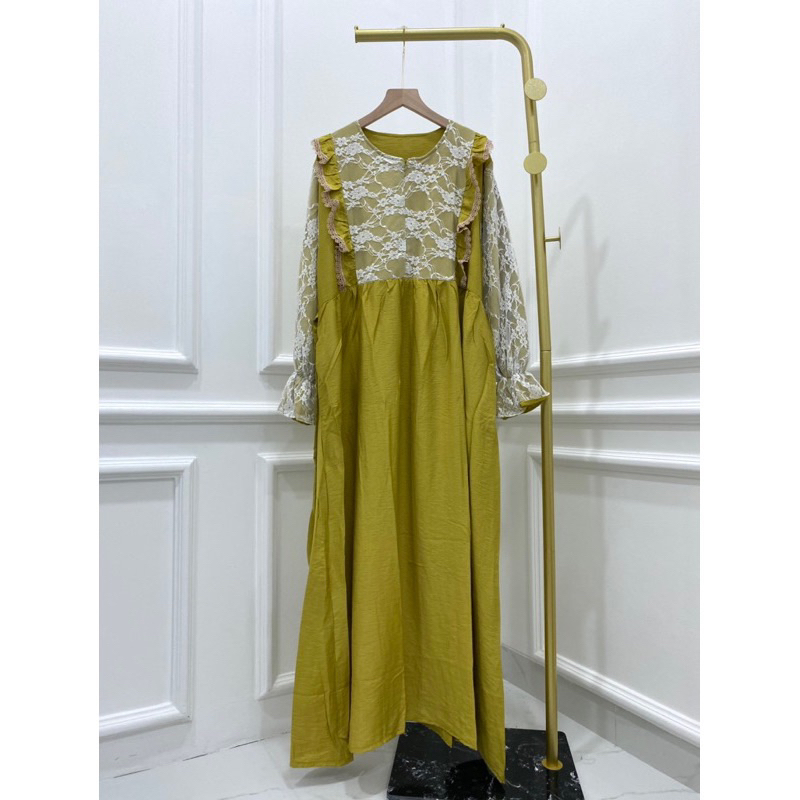 gamis linen burkat jumbo