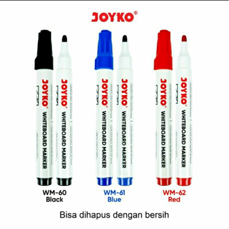 SPIDOL WHITEBOARD MARKER HITAM WM - 60 JOYKO