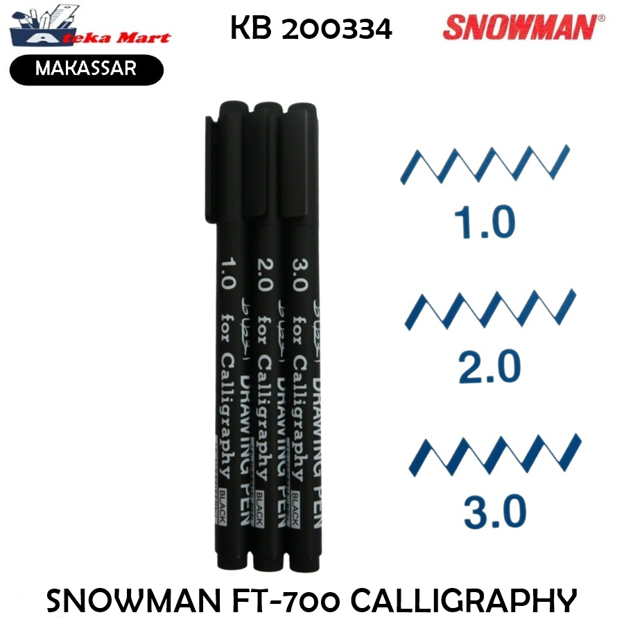 

[PCS] SNOWMAN CALLIGRAPHY PEN KALIGRAFI PEN