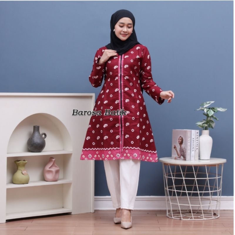 Couple Sarimbit Jumputan Model Tunik JUMBO Bisa Ambil Terpisah