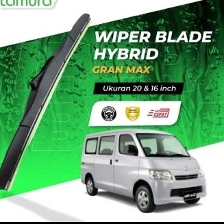 Sepasang wiper kaca Daihatsu Grand max karet silicon Hybrid
