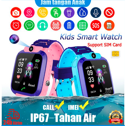 Jam Tangan  IMOO Watch Phone IP67 Smartwatch - Jam Tangan Pintar Anak - Ungu kirim hari ini Wanita t