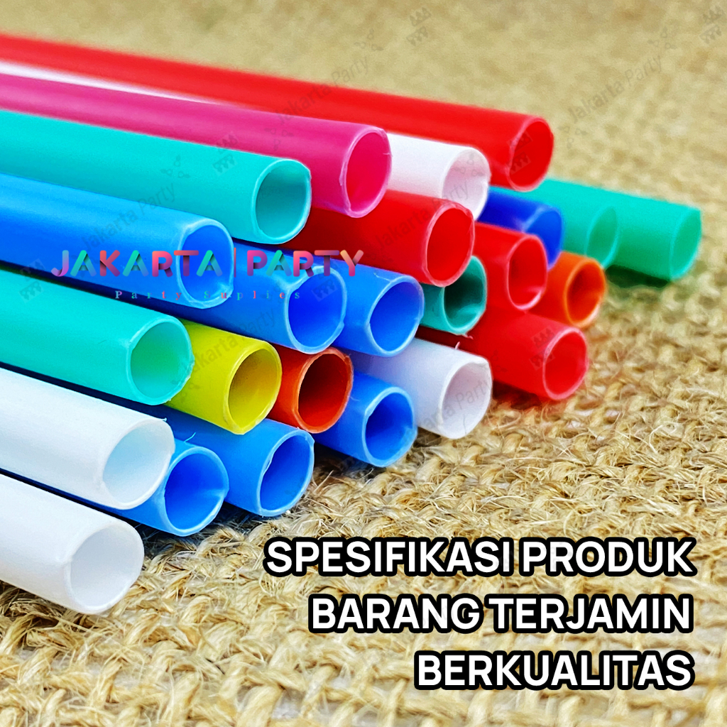 Stik Balon warna isi 10 pcs/ Stik Balon Lateks / Stik Warna / Stick Balloon