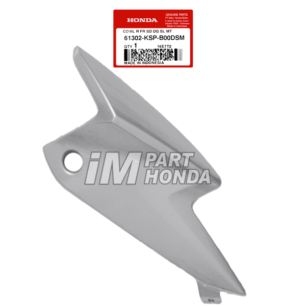 61302-KSP-B00DSM Cowl Cover Kupingan Lampu Depan Kanan Megapro Monoshock Silver