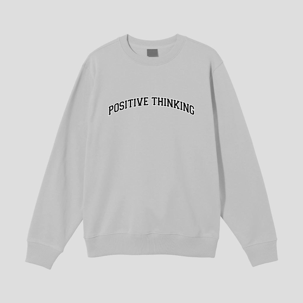 POSITIVE THINKING SWEATER CREWNECK PRIA WANITA Size M-XXL