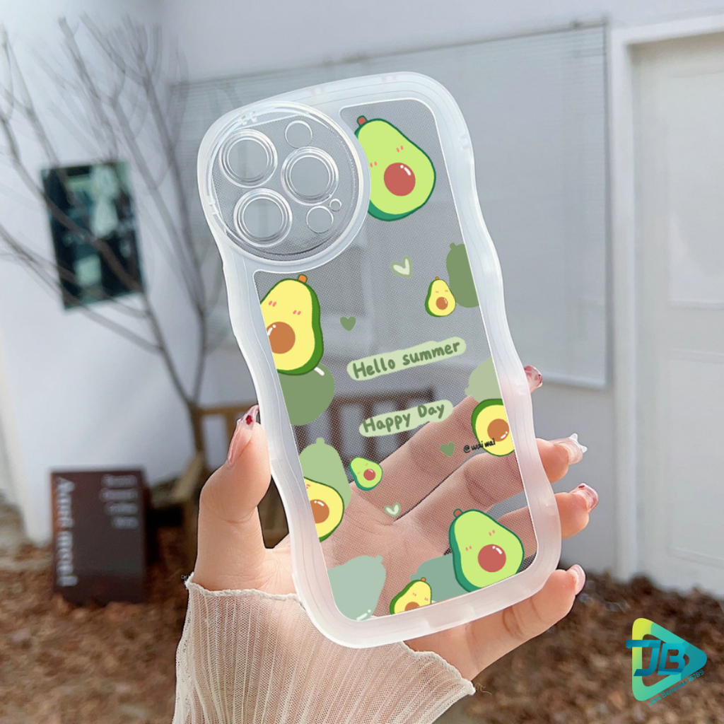 CUSTOM SOFTCASE WAVE GELOMBANG CLEAR CUSTOM AVOCADO FOR OPPO A3S A1K A5S A15 A16 A17 A17K A76 A37 NEO 9 A39 A57 A5 A9 A52 A53 A33 A54 A55 A57 2022 A77S A71 A74 A8 A31 A83 F1S A59 F5 F7 F11 PRO RENO 4 4F 5 5F 6 7 8 7Z JB8470